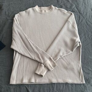 Abercrombie Long-Sleeve Oversized Lounge Waffle Tee